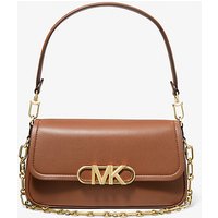 MK Sac porté épaule Parker de taille moyenne en cuir – VALISE(MARRON) – Michael Kors