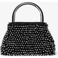 MK Sac porté épaule Rosie de très petite taille en daim travaillé édition limitée - NOIR(NOIR) - Michael Kors luxe