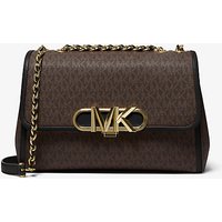MK Très grand sac porté épaule Parker à logo - MARRON/NOIR(MARRON) - Michael Kors luxe