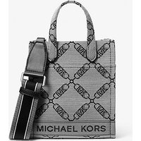 MK Très petit sac à bandoulière Gigi en jacquard avec logo Empire – NATUREL/NOIR(NATUREL) – Michael Kors