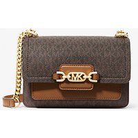 MK Très petit sac à bandoulière Heather avec logo - MARRON - Michael Kors luxe