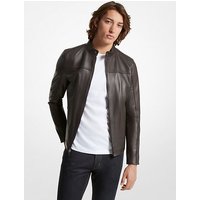 MK Veste de motard en cuir – CHOCOLAT(MARRON) – Michael Kors