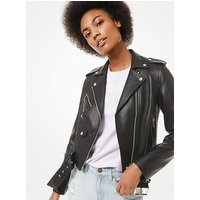 MK Veste de moto en cuir – NOIR(NOIR) – Michael Kors