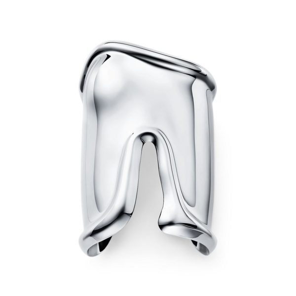 Manchette Bone Large Elsa Peretti en argent 925 millièmes Largeur: 95 mm – Size Extra Small Tiffany & Co.