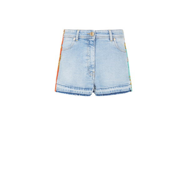 Mini short Barocco en jean – Versace