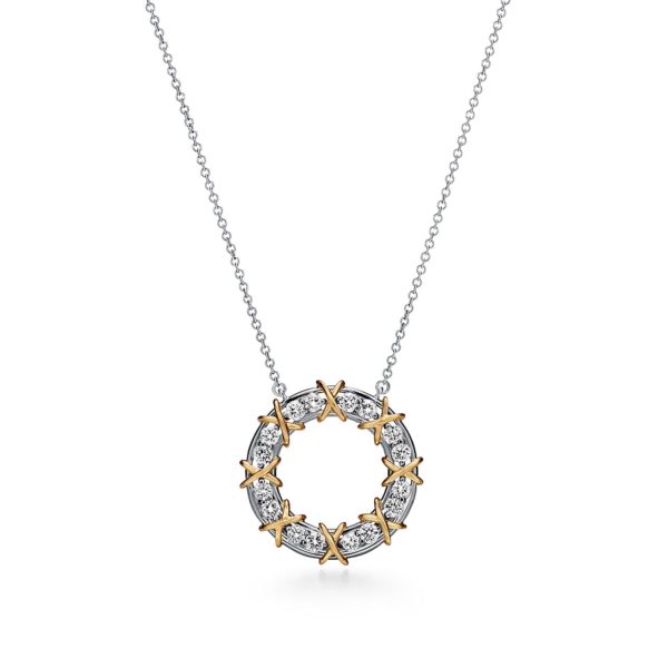 Pendentif Anneau Seize Pierres en or 18 carats diamants, par Jean Schlumberger Tiffany & Co.