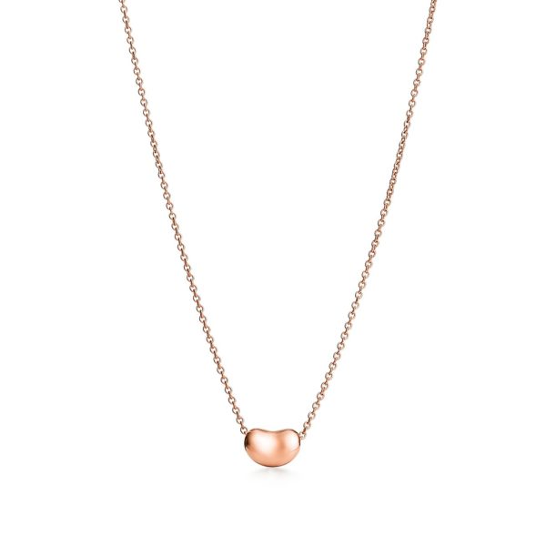 Pendentif Bean design par Elsa Peretti en or rose 18 carats 6.5 mm – Size 6.5 mm Tiffany & Co.