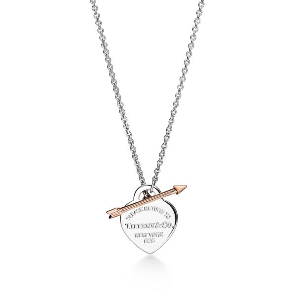 Pendentif Caur Lovestruck et Flèche Return to Tiffany en argent et or rose, med Tiffany & Co.