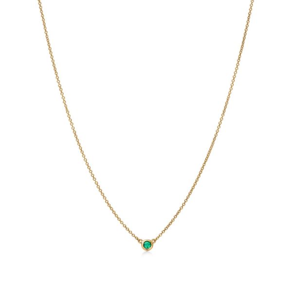 Pendentif Color by the Yard par Elsa Peretti en or jaune 18 carats et émeraude Tiffany & Co.