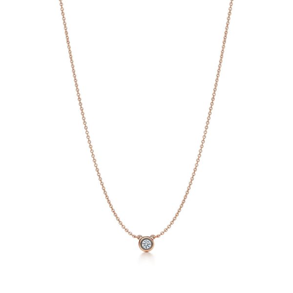 Pendentif Diamonds by the Yard Elsa Peretti en or rose 18 carats et diamant – Size 0.14 Tiffany & Co.