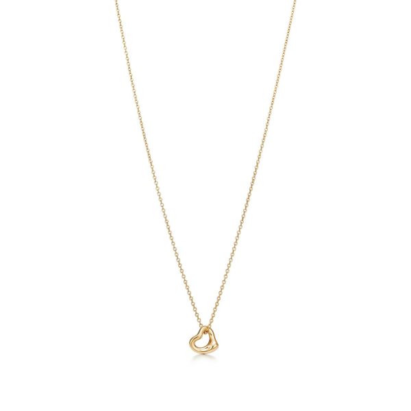 Pendentif Open Heart Elsa Peretti en or jaune 18 carats 7 mm – Size 7 mm Tiffany & Co.