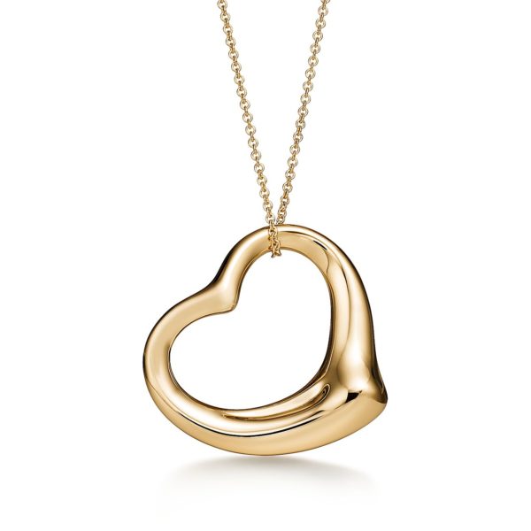 Pendentif Open Heart Elsa Peretti en or jaune 18 carats Tiffany & Co.