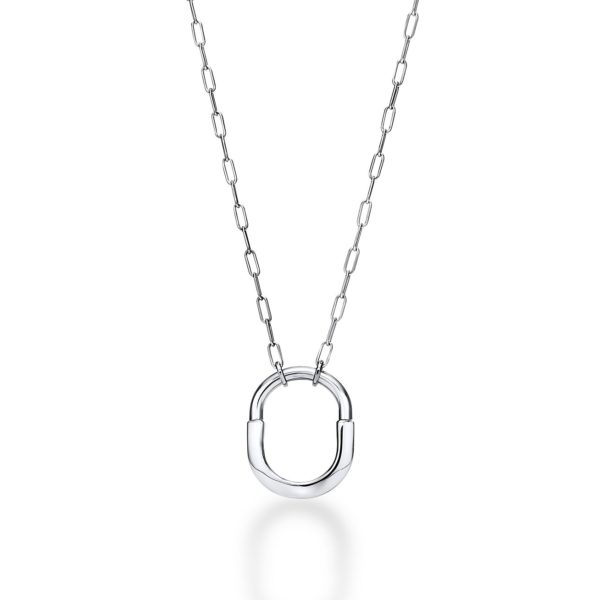 Pendentif Tiffany Lock en or blanc 18 carats Medium Tiffany & Co.