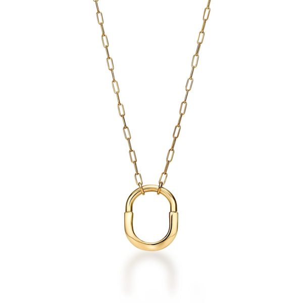 Pendentif Tiffany Lock en or jaune 18 carats Medium Tiffany & Co.
