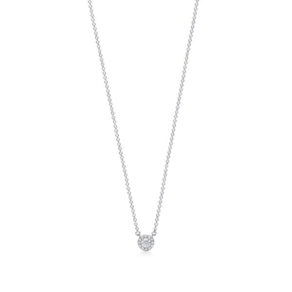 Pendentif Tiffany Soleste en platine 950 millièmes et diamants Tiffany & Co.