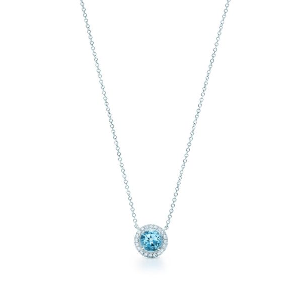 Pendentif en platine et aigue-marine, Tiffany Soleste – Size Aquamarine Tiffany & Co.