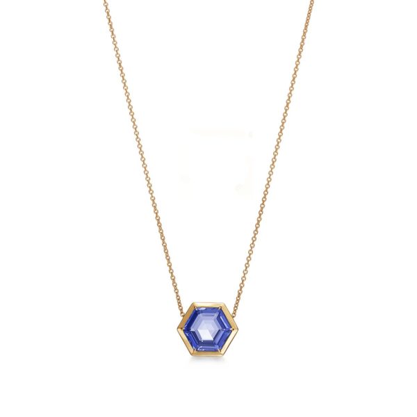 Pendentif hexagonal Paloma’s Studio en or 18 carats et tanzanite Tiffany & Co.