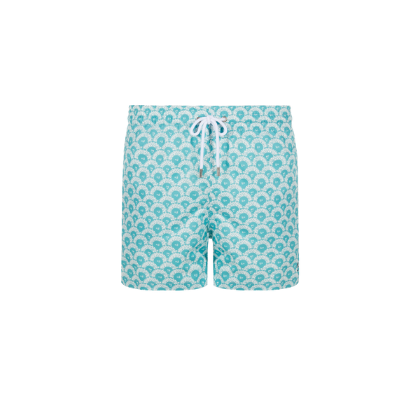 Short de bain imprimé en polyester recyclé – Apnee Paris