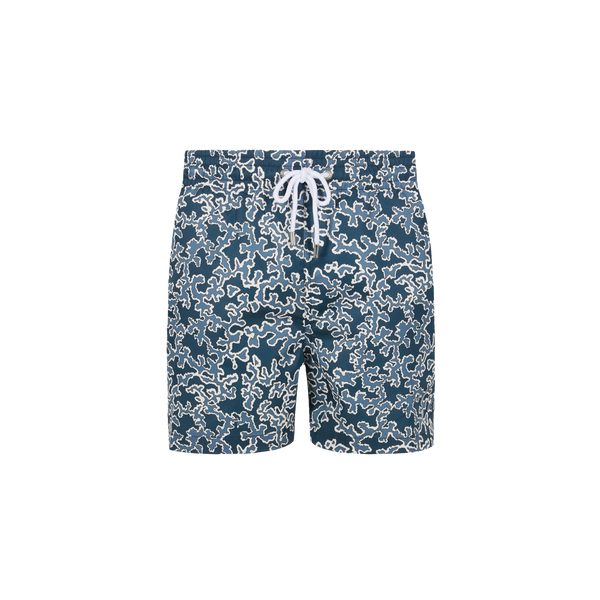 Short de bain imprimé en polyester recyclé – Apnee Paris