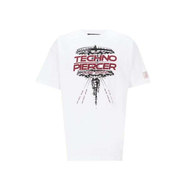 T-shirt Techno Piercer en coton – Raf Simons