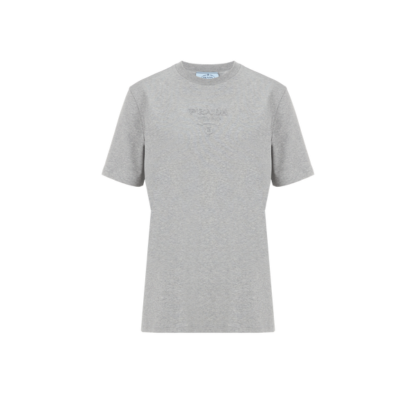 T-shirt à logo en coton – Prada