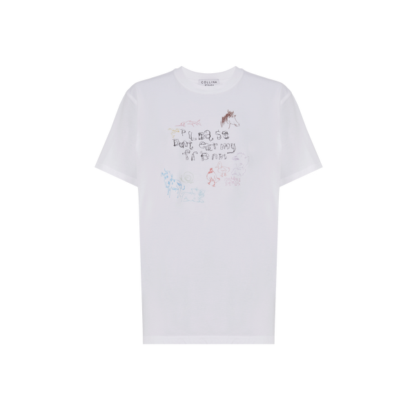 T-shirt à motif en coton – Collina Strada