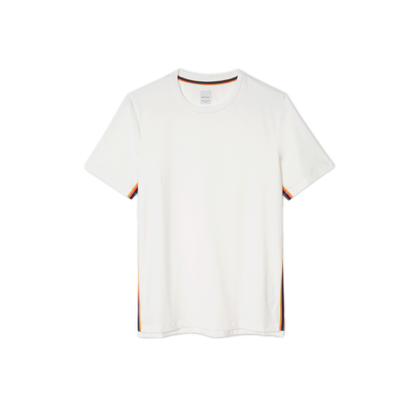 T-shirt bandes colorées sur col – Paul Smith
