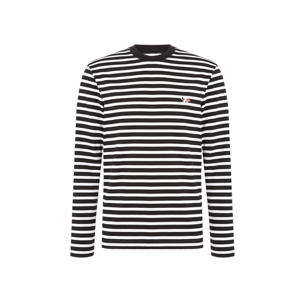 T-shirt manches longues rayé en coton – Maison Kitsuné