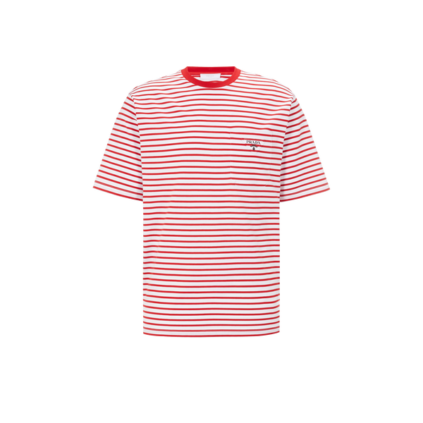 T-shirt marinière en coton – Prada