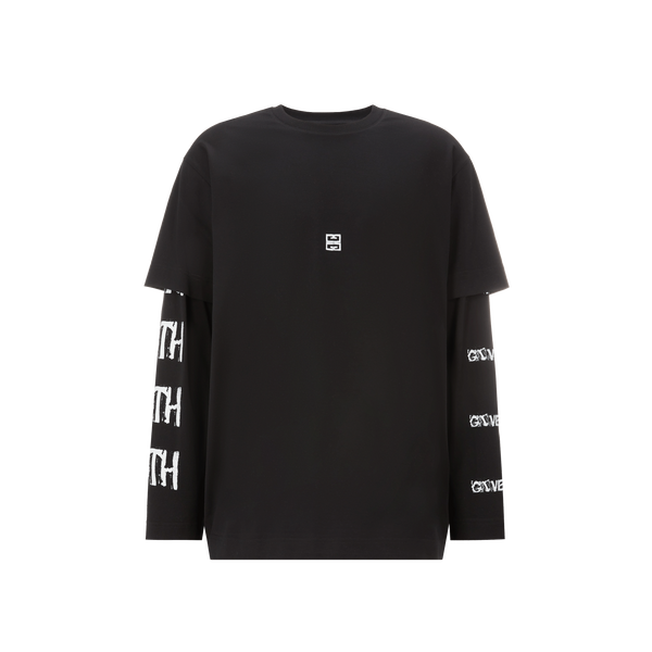 T-shirt oversize à manches longues en coton – Givenchy