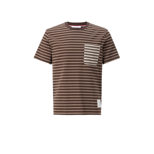 T-shirt rayé en coton – Thom Browne