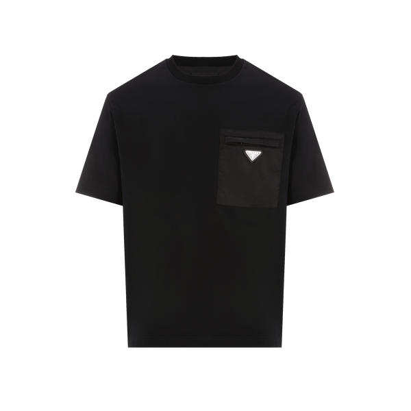 T-shirt uni en coton – Prada