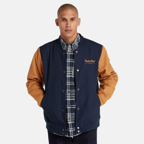 Timberland Blouson Bomber Utilitaire Pour Homme En Bleu Marine Bleu Marine