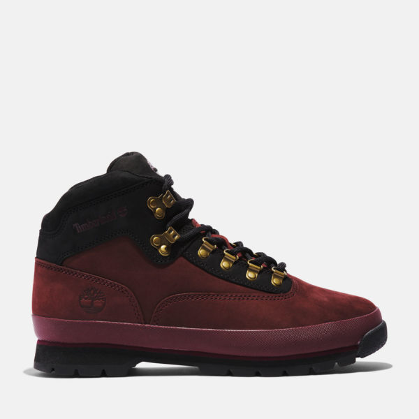 Timberland Bottine De Randonnée Euro En Cuir Pour Homme En Bordeaux Bordeaux, Taille 47.5