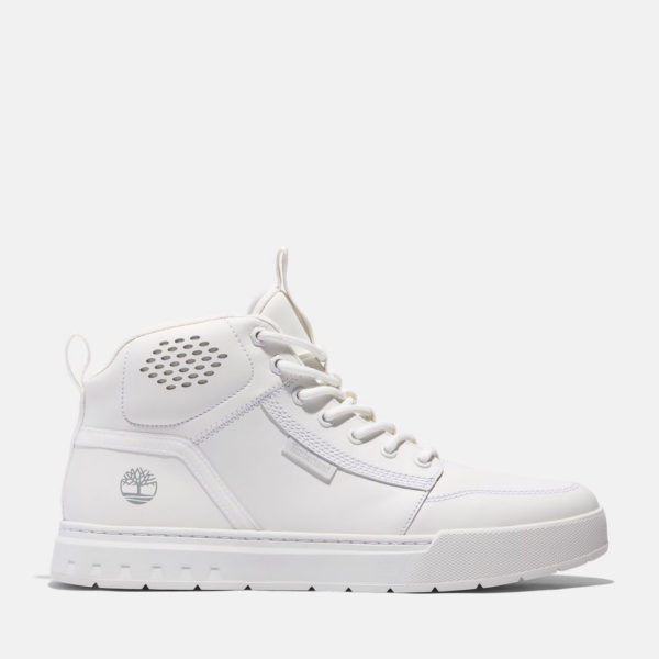 Timberland Bottine De Randonnée Mi-haute Maple Grove Sport Pour Homme En Blanc Blanc, Taille 47.5