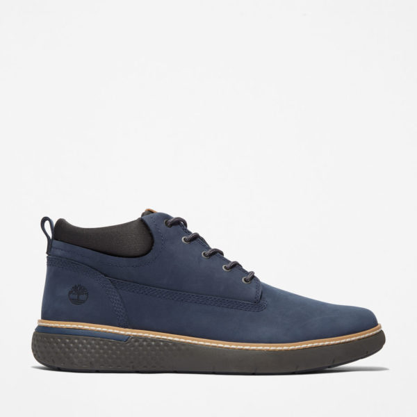 Timberland Chaussures Chukka En Cuir Cross Mark Pour Homme En Bleu Marine Bleu Marine, Taille 41