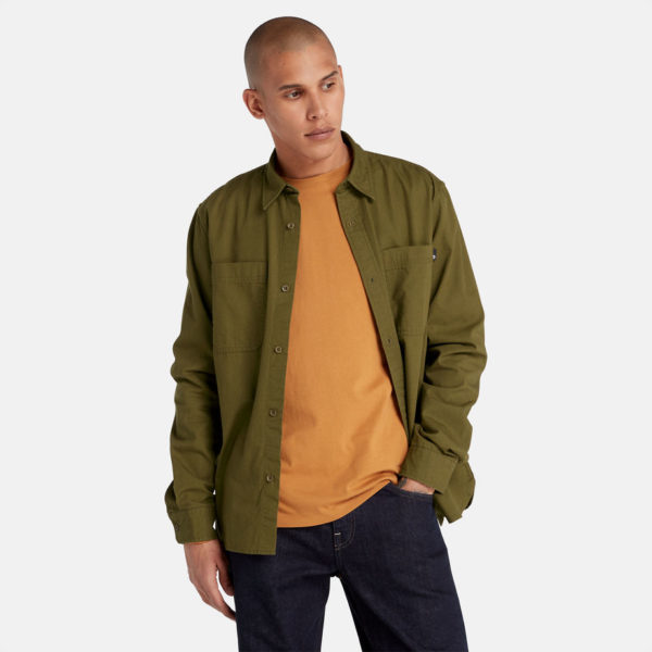 Timberland Chemise En Coton Windham Pour Homme En Vert Vert, Taille XL