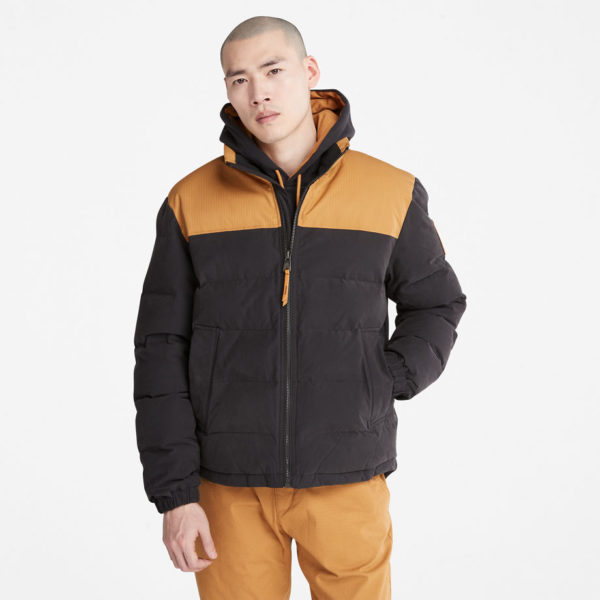 Timberland Doudoune Welch Mountain Pour Homme En Noir/jaune Noir