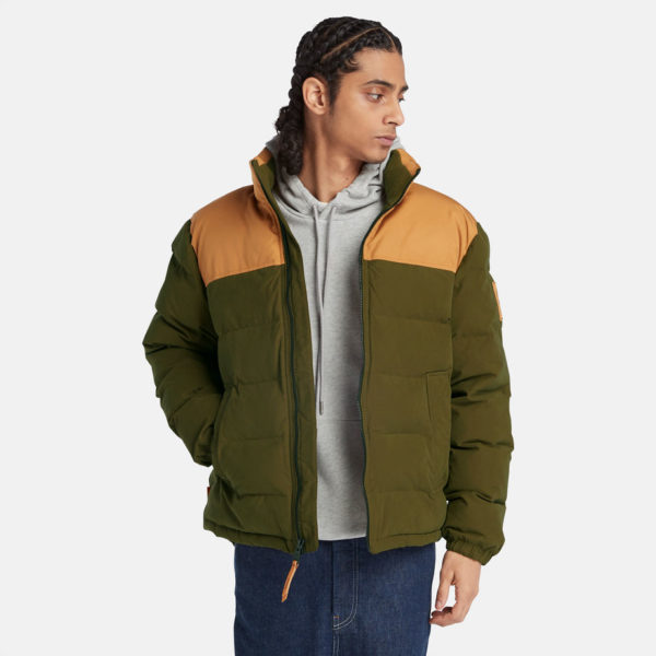 Timberland Doudoune Welch Mountain Pour Homme En Vert/jaune Vert