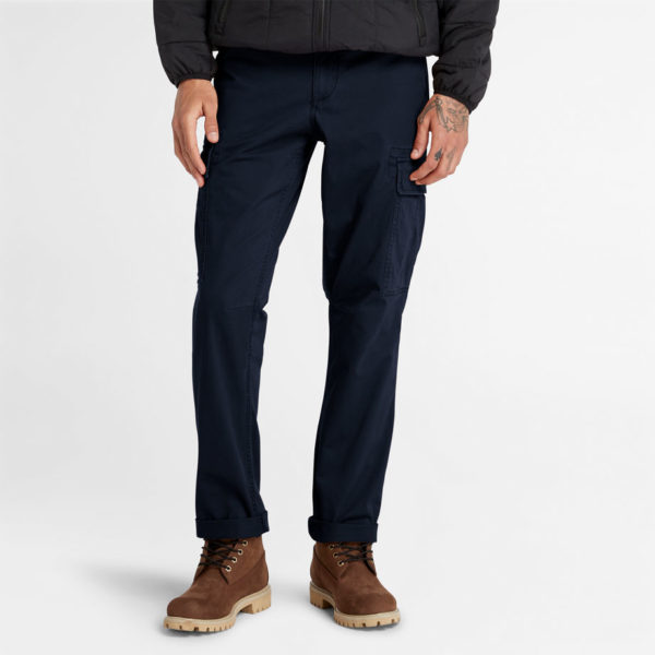 Timberland Pantalon Cargo En Sergé Core Pour Homme En Bleu Marine Bleu Marine, Taille 40 x 34