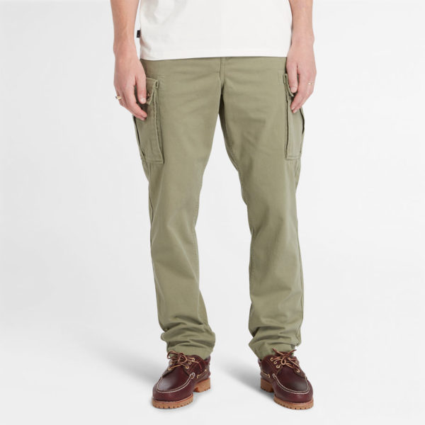 Timberland Pantalon Cargo En Sergé Pour Homme En Vert Vert