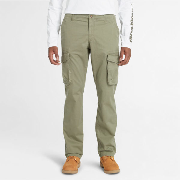 Timberland Pantalon Cargo En Sergé Pour Homme En Vert Vert