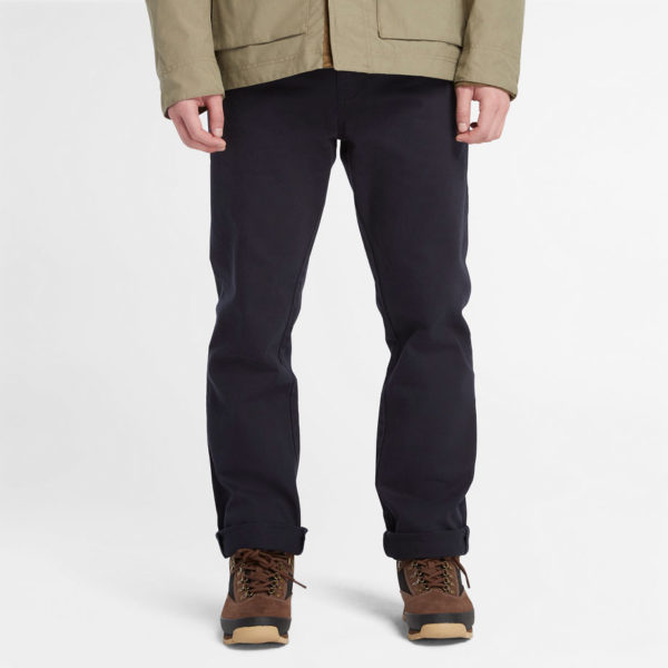 Timberland Pantalon Droit À 5 Poches Sandown Pour Homme En Bleu Marine Bleu Marine, Taille 42 x 32