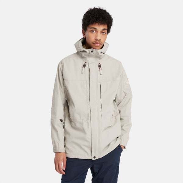 Timberland Parka Imperméable Outdoor Pour Homme En Beige Gris