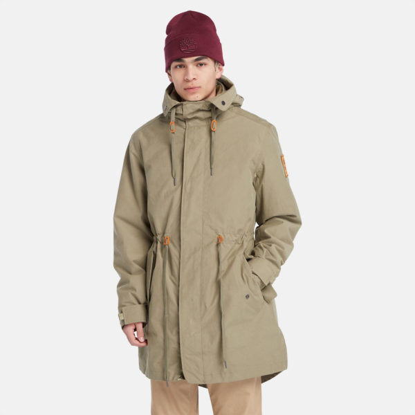 Timberland Parka Queue De Poisson 3-en-1 Imperméable Snowdown Peak Pour Homme En Vert Vert