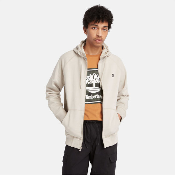 Timberland Polaire À Capuche Zippée Sur Le Devant Exeter River Pour Homme En Beige Beige, Taille XL