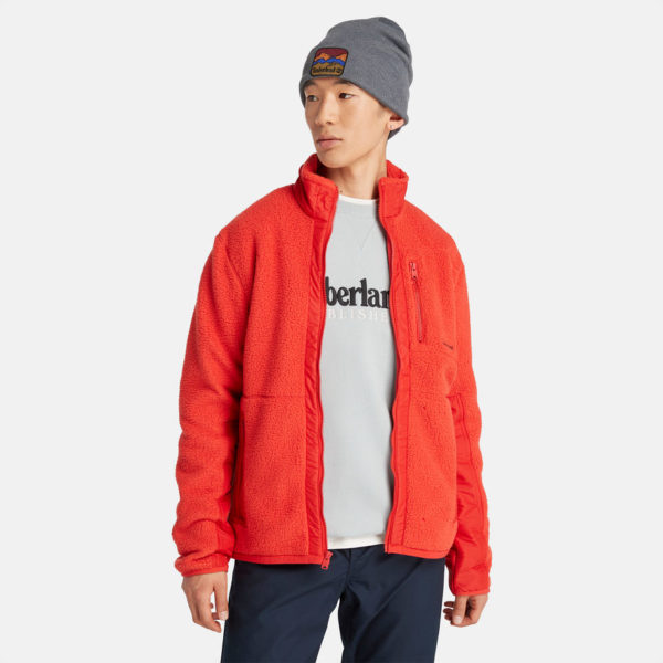 Timberland Polaire À Poil Longs Pour Homme En Rouge Rouge