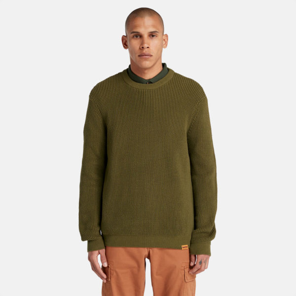 Timberland Pull À Col Rond Tuck Pour Homme En Vert Vert, Taille XXL