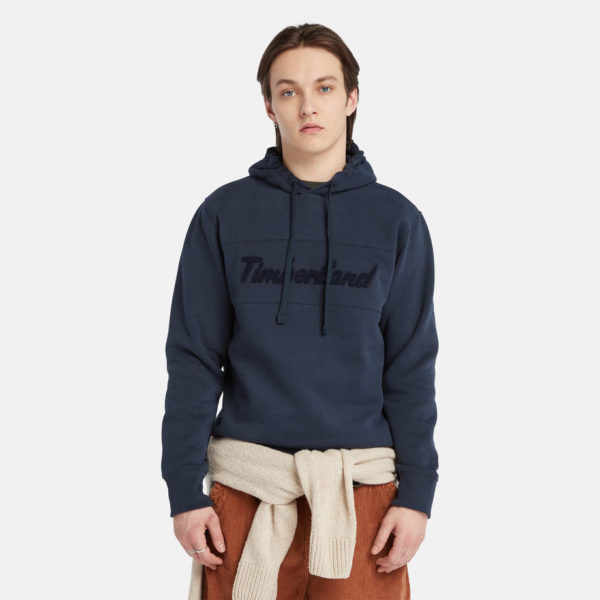 Timberland Sweat À Capuche Cursive Pour Homme En Bleu Marine Bleu Marine, Taille XL