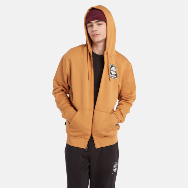 Timberland Sweat À Capuche Et Carreaux Buffalo Pour Homme En Jaune Jaune, Taille S